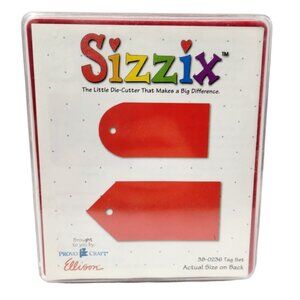 Provo Craft Sizzix Tag Set 2 Piece Die Cutters 380236 Crafting Scrapbooking